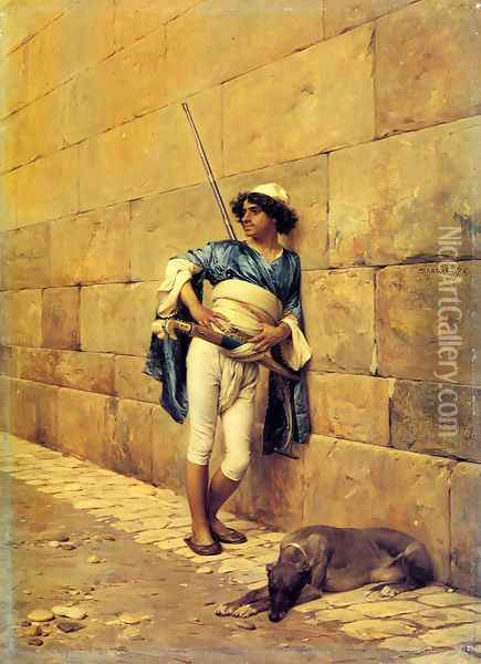 La Sentinelle (The Sentry) Oil Painting - Charles Bargue