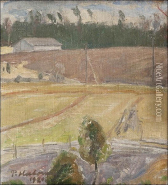 Maanviljely Oil Painting - Pekka Halonen