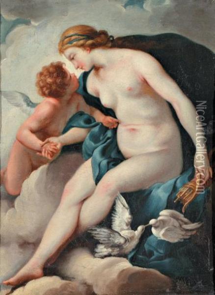 Venus Et L'amour Oil Painting - Louis Lagrenee