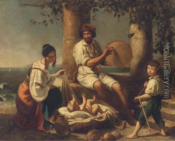 The Musicians Oil Painting - Eugene de Blaas