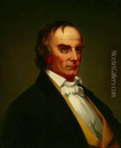 Portrait Of Daniel Webster Oil Painting - Edwin Billings