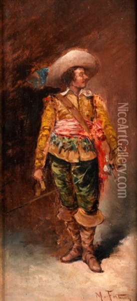Der Degenfechter Oil Painting - Mariano Jose Maria Bernardo Fortuny y Carbo