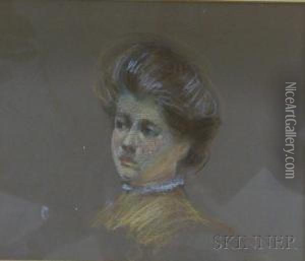 Portrait Of A Woman Oil Painting - Charles Dana Gibson