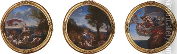 The Landscape Cycle Of The Four Elements Oil Painting - Francesco Albani