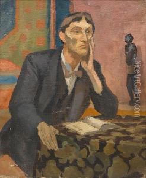 Portrait Of Arthur Waley Oil Painting - Roger Eliot Fry