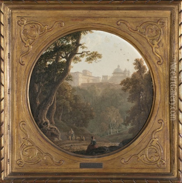 Vista De Roma Oil Painting - Jacob More