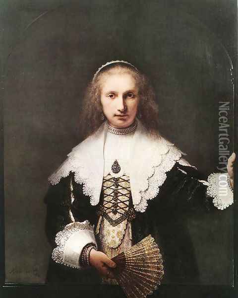 Agatha Bas 1641 Oil Painting - Rembrandt Van Rijn