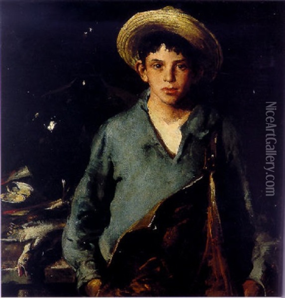 Portuguese Fisherboy Oil Painting - Charles Webster Hawthorne