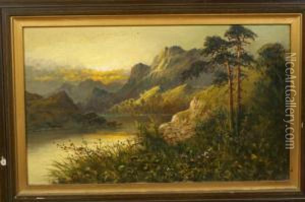 Highland Solitude Oil Painting - Frank Hider