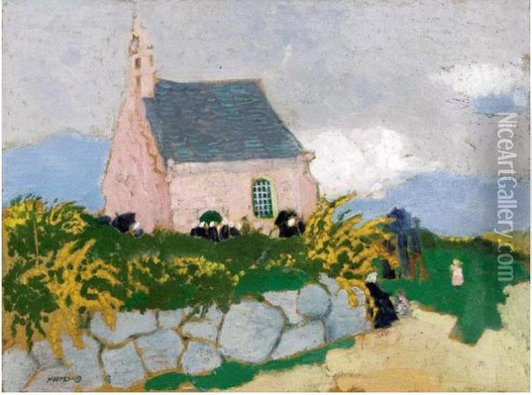 La Chapelle De Kernivinen Oil Painting - Maurice Denis