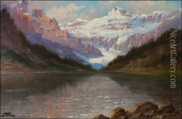 Lake Louise Oil Painting - John Fery