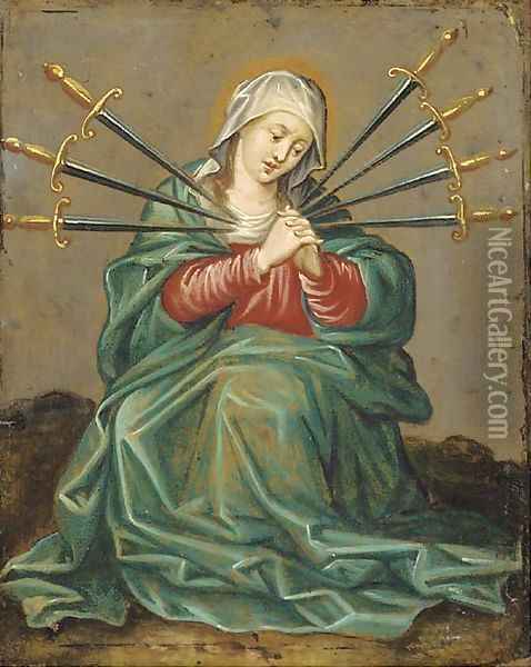 The Seven Sorrows of the Virgin Oil Painting - Hendrik van Balen