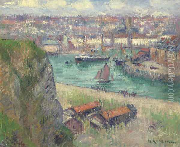 Port de Dieppe Oil Painting - Gustave Loiseau