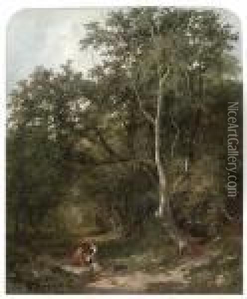 Gathering Berries Oil Painting - Sidney Richard Percy
