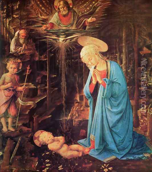 Virgin and Child Oil Painting - Filippino Lippi