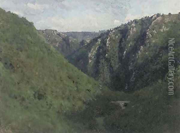 Paysage d'Auvergne Oil Painting - Auguste Bonheur