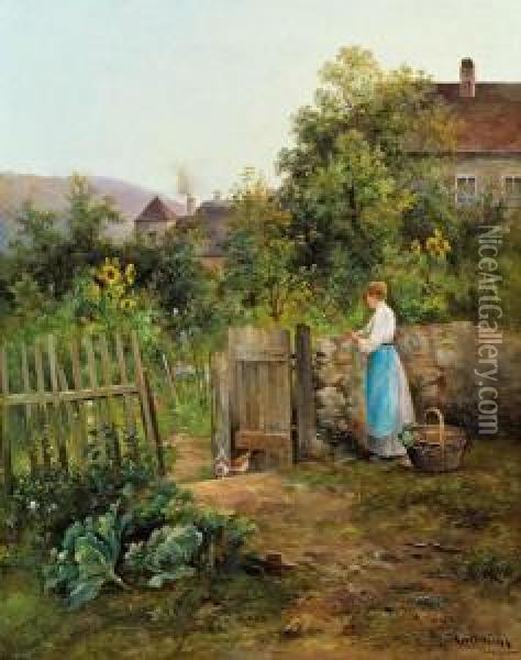 Bauerngarten Oil Painting - Emil Barbarini