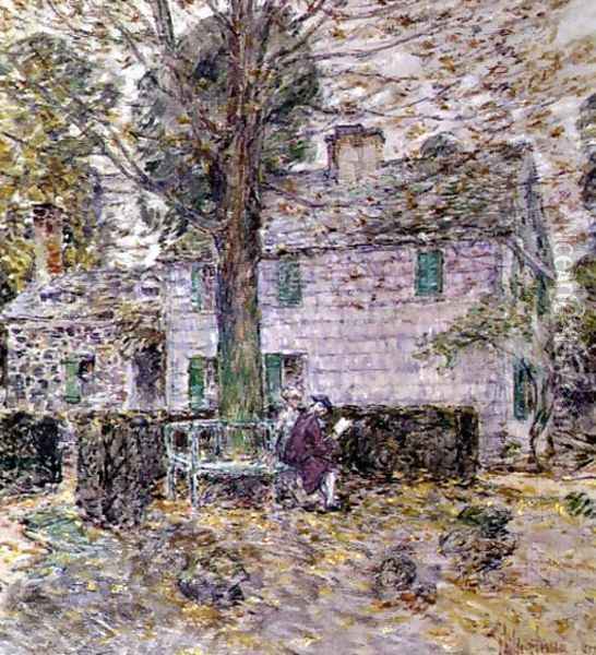 Indian Summer in Colonial Days, 1899 Oil Painting - Childe Hassam