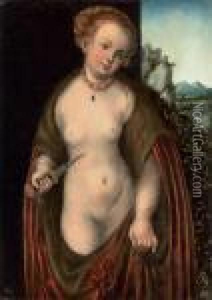 Lucretia Oil Painting - Lucas The Elder Cranach