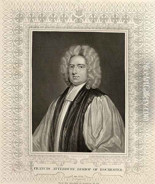 Francis Atterbury Bishop of Rochester Oil Painting - Sir Godfrey Kneller