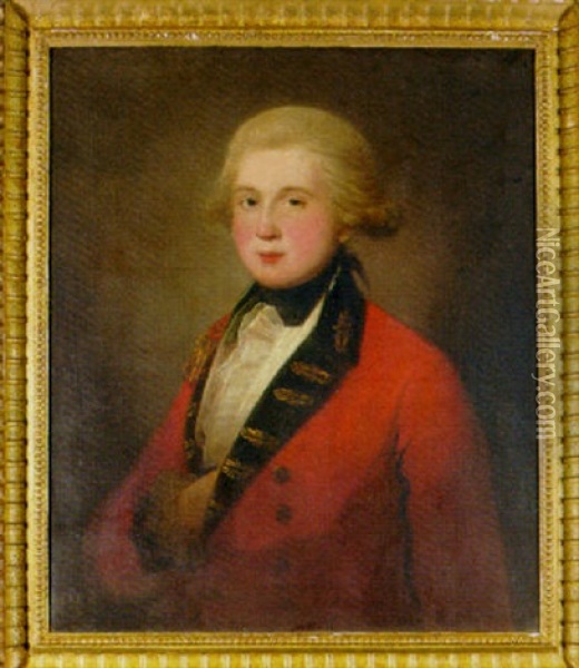 Portrait Of Major John Campbell In The Uniform Of The Royal Scots Regiment Oil Painting - David Martin