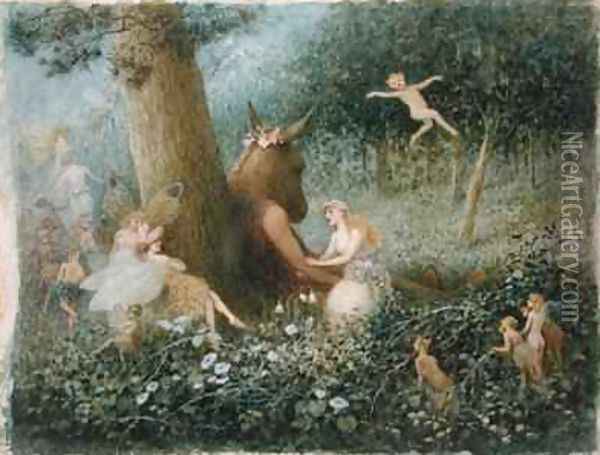 A Midsummer Nights Dream Oil Painting - Henry Towneley Green