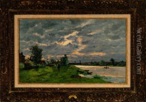 The Approaching Storm Oil Painting - Hippolyte Camille Delpy