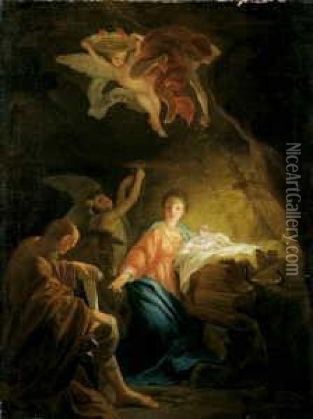 Die Geburt Christi. Oil Painting - Joseph Esperlin
