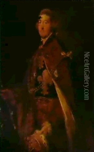 Portrait Of John Campbell Hooke Of Bangeston, Pembroke Oil Painting - Thomas Gainsborough
