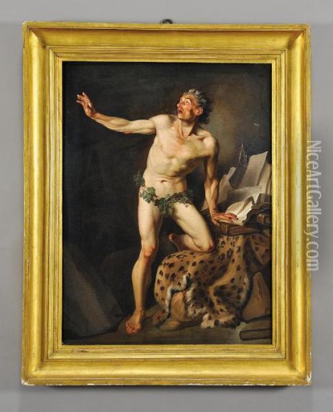 Nudo Accademico Oil Painting - Carle van Loo