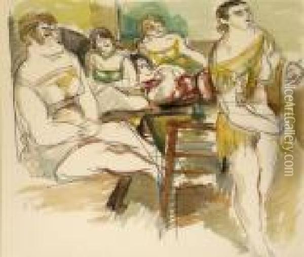 Femmes De Marseille Oil Painting - Henri Epstein
