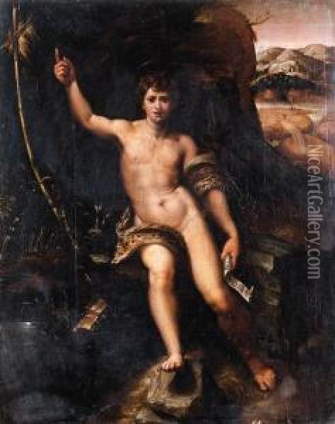 San Giovanni Battista Oil Painting - Giovanni Francesco Penni