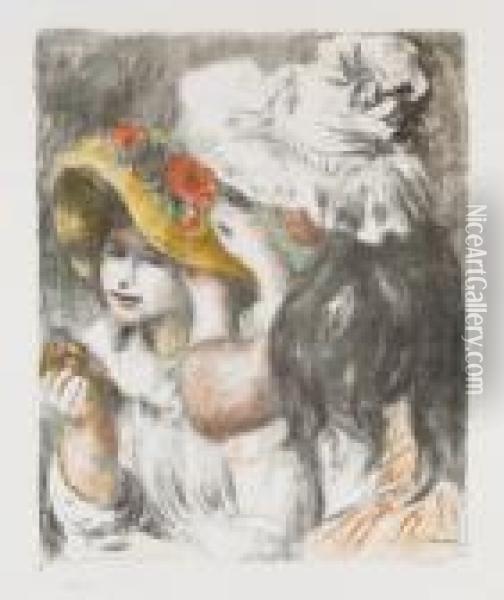 Le Chapeau Epingle, 2e Planche Oil Painting - Pierre Auguste Renoir