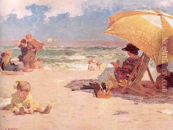 At the Seaside Oil Painting - Edward Henry Potthast