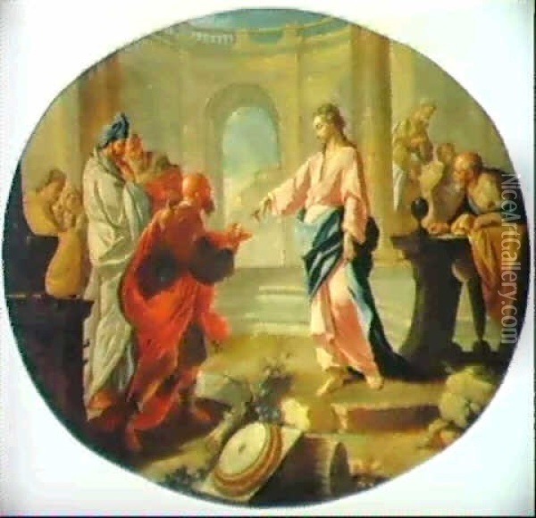 The Tribute To Caesar Oil Painting - Giacinto Diana