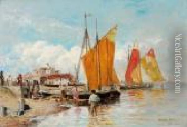An Den Lagunen Venedigs Oil Painting - Henry Raschen