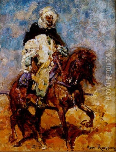 Cavalier Arabe Oil Painting - Henri Emilien Rousseau