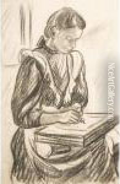 Woman Oil Painting - Henri Gaudier-Brzeska