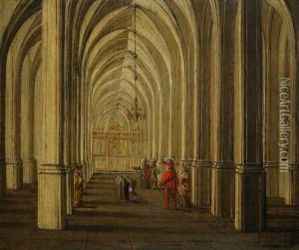 Interior Av Katedral Oil Painting - Christian Stocklin