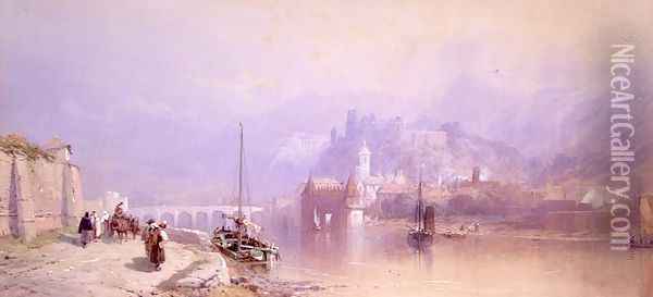 Heidelberg Oil Painting - Thomas Miles Richardson
