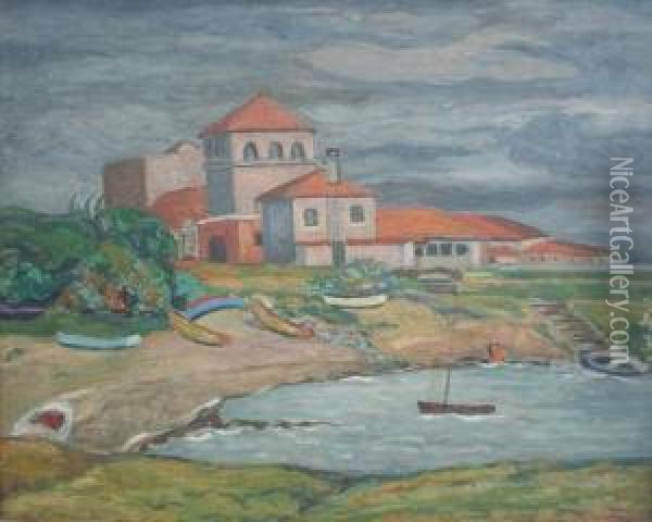 Casa De Punta Del Este Oil Painting - Dolcey Schenone Puig