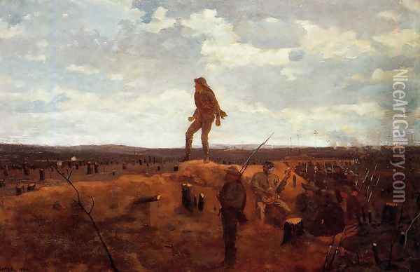 Defiance Oil Painting - Winslow Homer