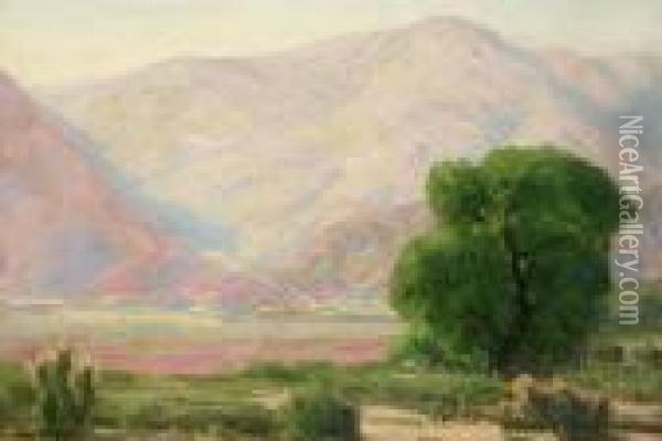 San Gabriel Mountains Landscape Oil Painting - Benjamin Chambers Brown