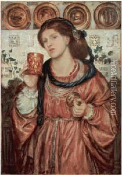 The Loving Cup Oil Painting - Dante Gabriel Rossetti