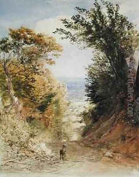 View from Rooks Hill, Kent, 1843 Oil Painting - Samuel Palmer