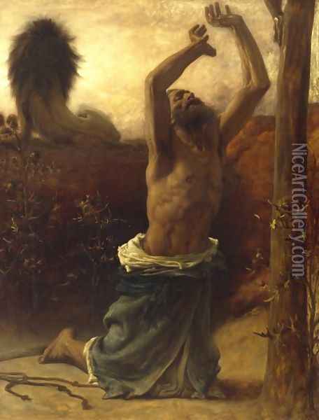 St Jerome Oil Painting - Lord Frederick Leighton