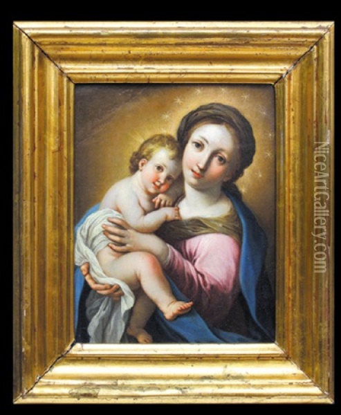 Madonna Z Dzieciatkiem Oil Painting - Elisabetta Sirani