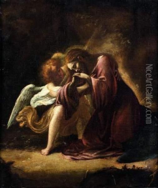 Le Christ Au Mont Des Oliviers Oil Painting - Orazio Borgianni
