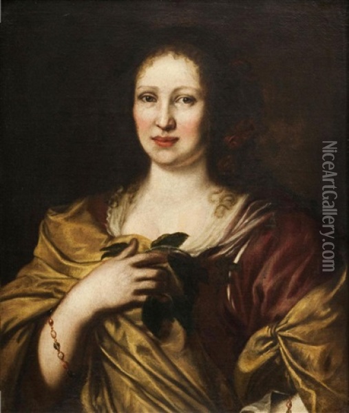 Portrait Of A Lady Half Oil Painting -  Titian