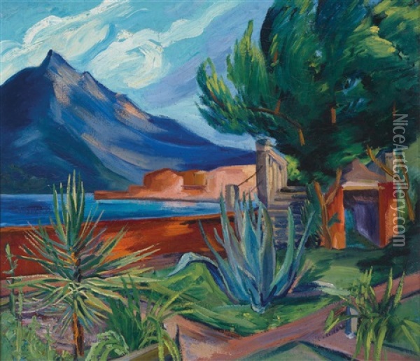 Landschaft Oil Painting - Stephanie Hollenstein